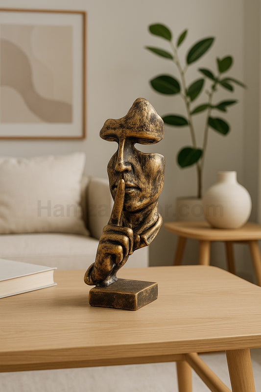 Premium Resin Face Sculpture – 10 Inches