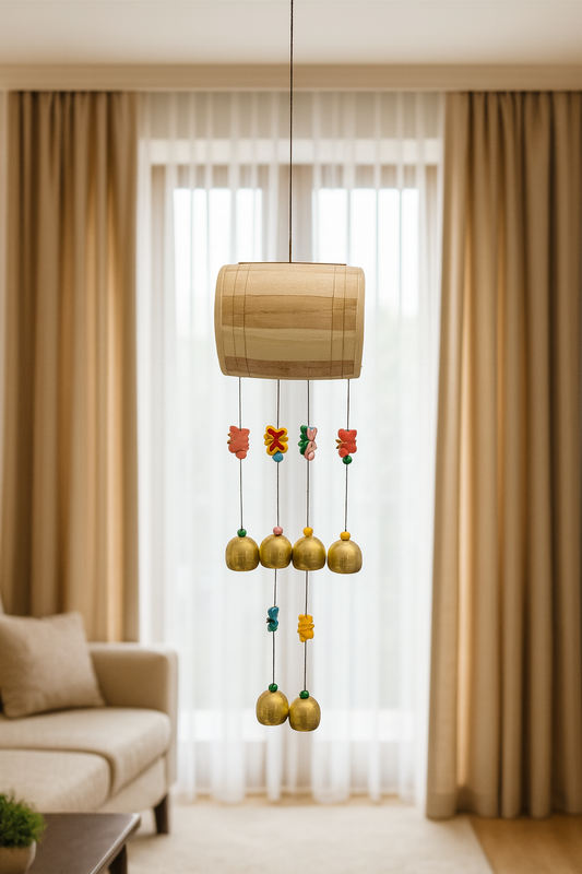 High-Quality Wooden & Metal Wind Chime | Durable Design