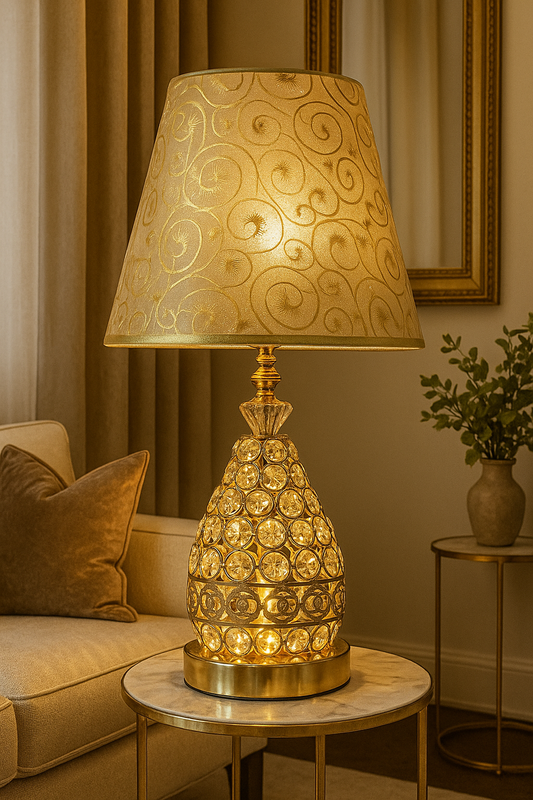 Modern Fabric Shade Table Lamp – Elegant Warm Light | Premium Quality