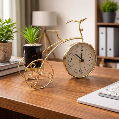 Bicycle Clock Planter