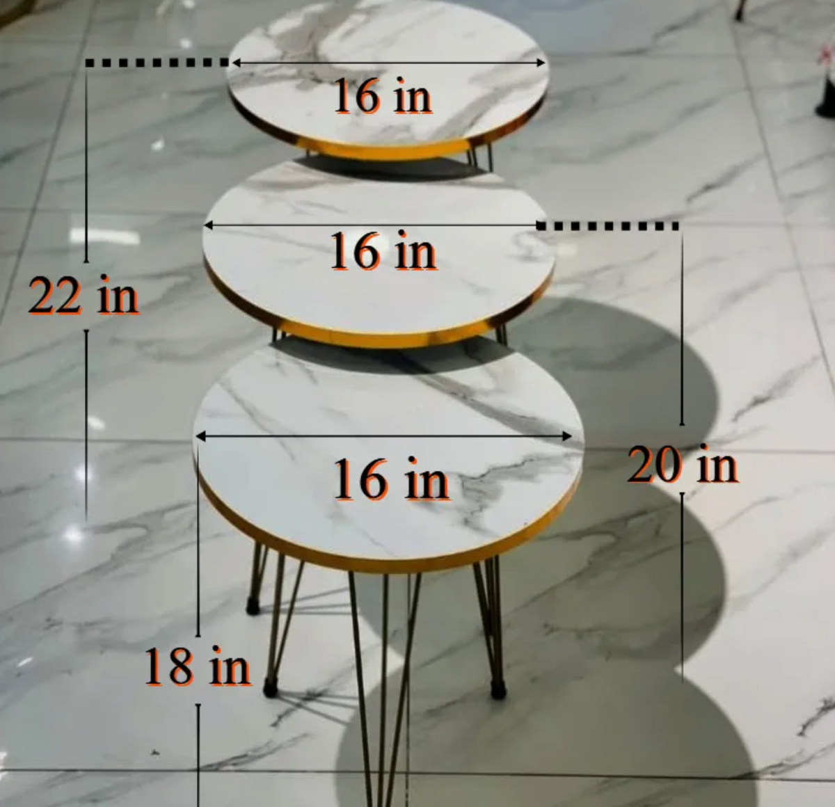 Modern Coffee Table – Nesting End Table & Side Table Set for Stylish Living