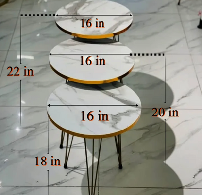 Modern Coffee Table – Nesting End Table & Side Table Set for Stylish Living