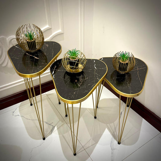 Modern Coffee Table – Nesting End Table & Side Table Set for Stylish Living