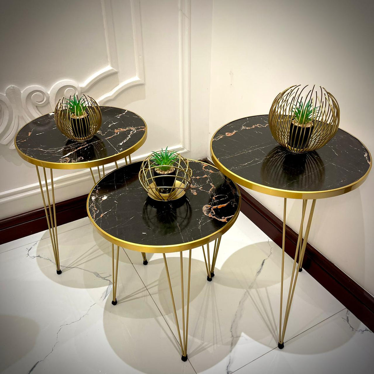 Modern Coffee Table – Nesting End Table & Side Table Set for Stylish Living