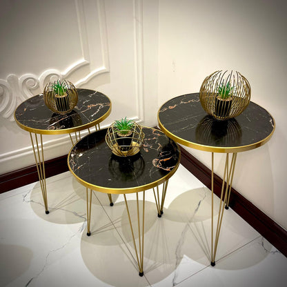 Modern Coffee Table – Nesting End Table & Side Table Set for Stylish Living