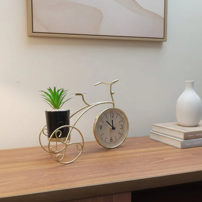 Bicycle Clock Planter