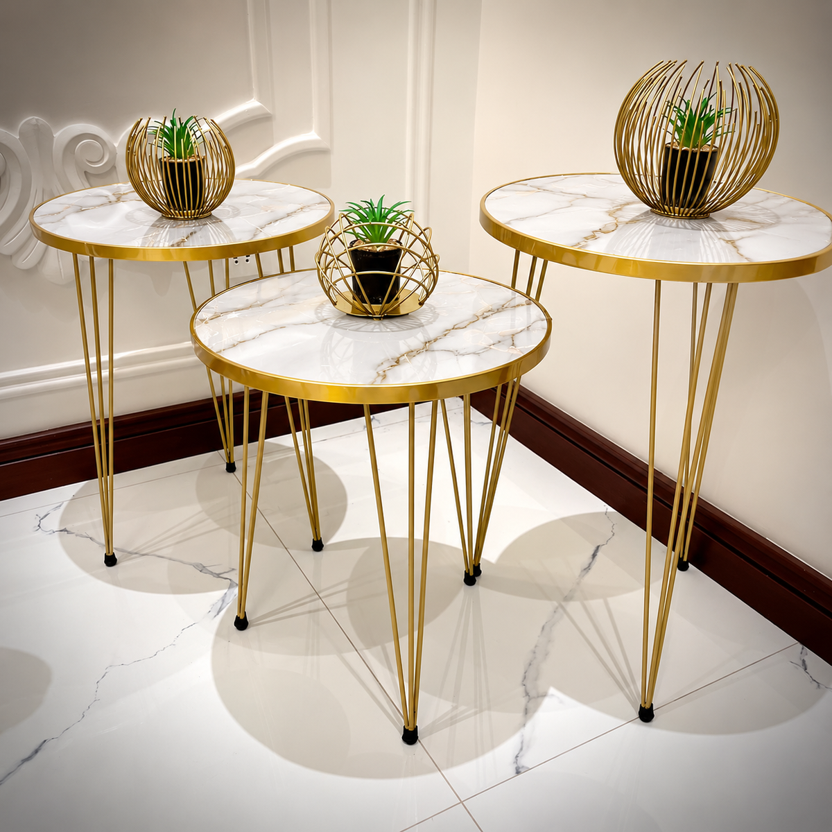 Modern Coffee Table – Nesting End Table & Side Table Set for Stylish Living