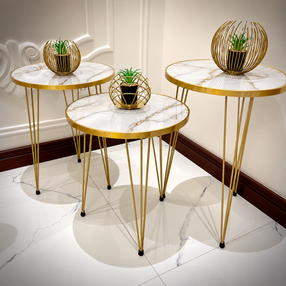 Modern Coffee Table – Nesting End Table & Side Table Set for Stylish Living