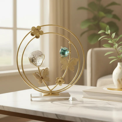 Butterfly Crystal Sphere Stand
